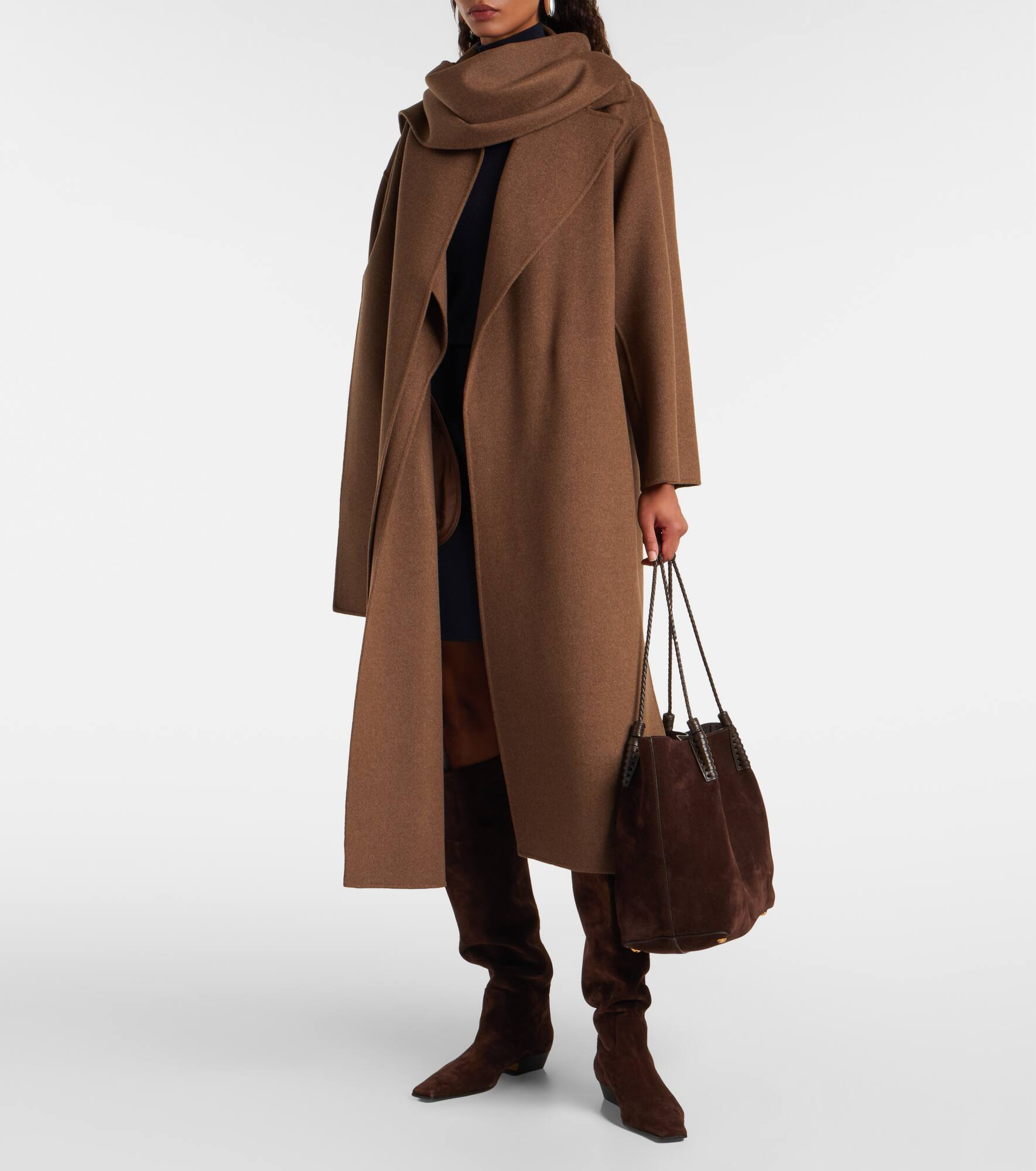 Curoe virgin wool wrap coat - 7