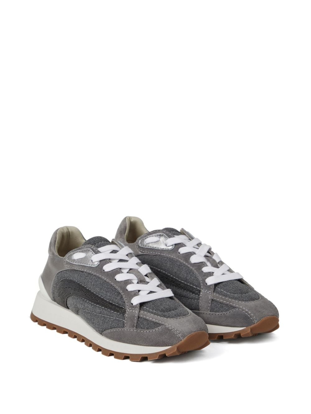 Monili-embellished sneakers - 2