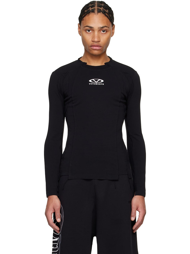 Black Oval Logo Cut-Out T-shirt 1