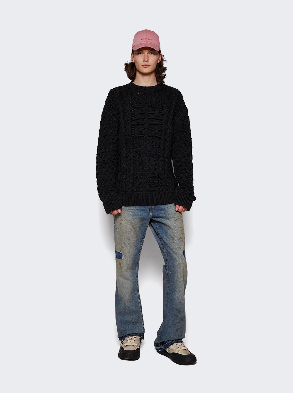 4g Cable-knit Sweater Black - 2
