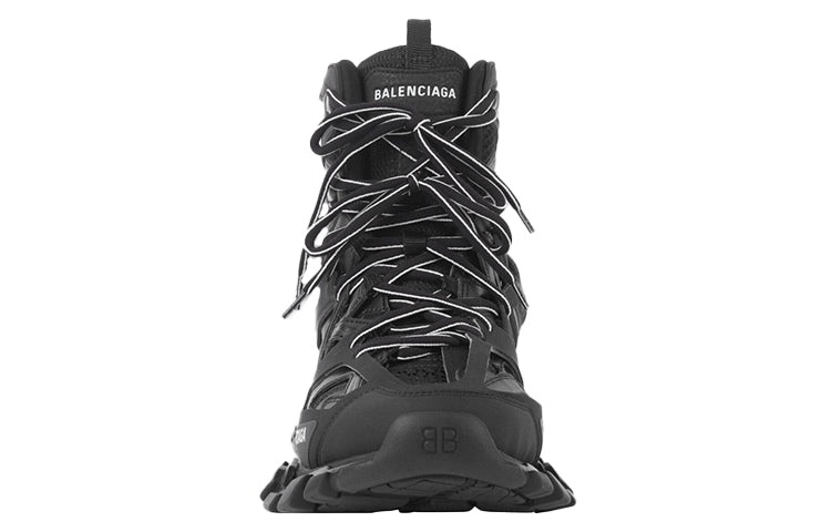 (WMNS) Balenciaga Track High-Top Daddy Shoes Black 654866W3CP31000 - 3