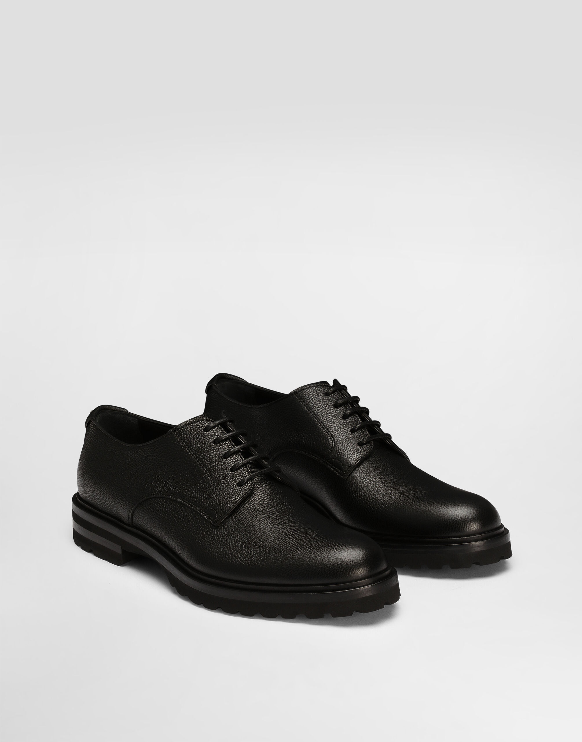 Grainy calfskin Derby shoes - 2