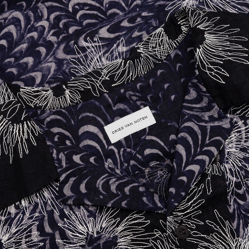 CARLTONE EMB 1162 M.W. SHIRT - NAVY - 3