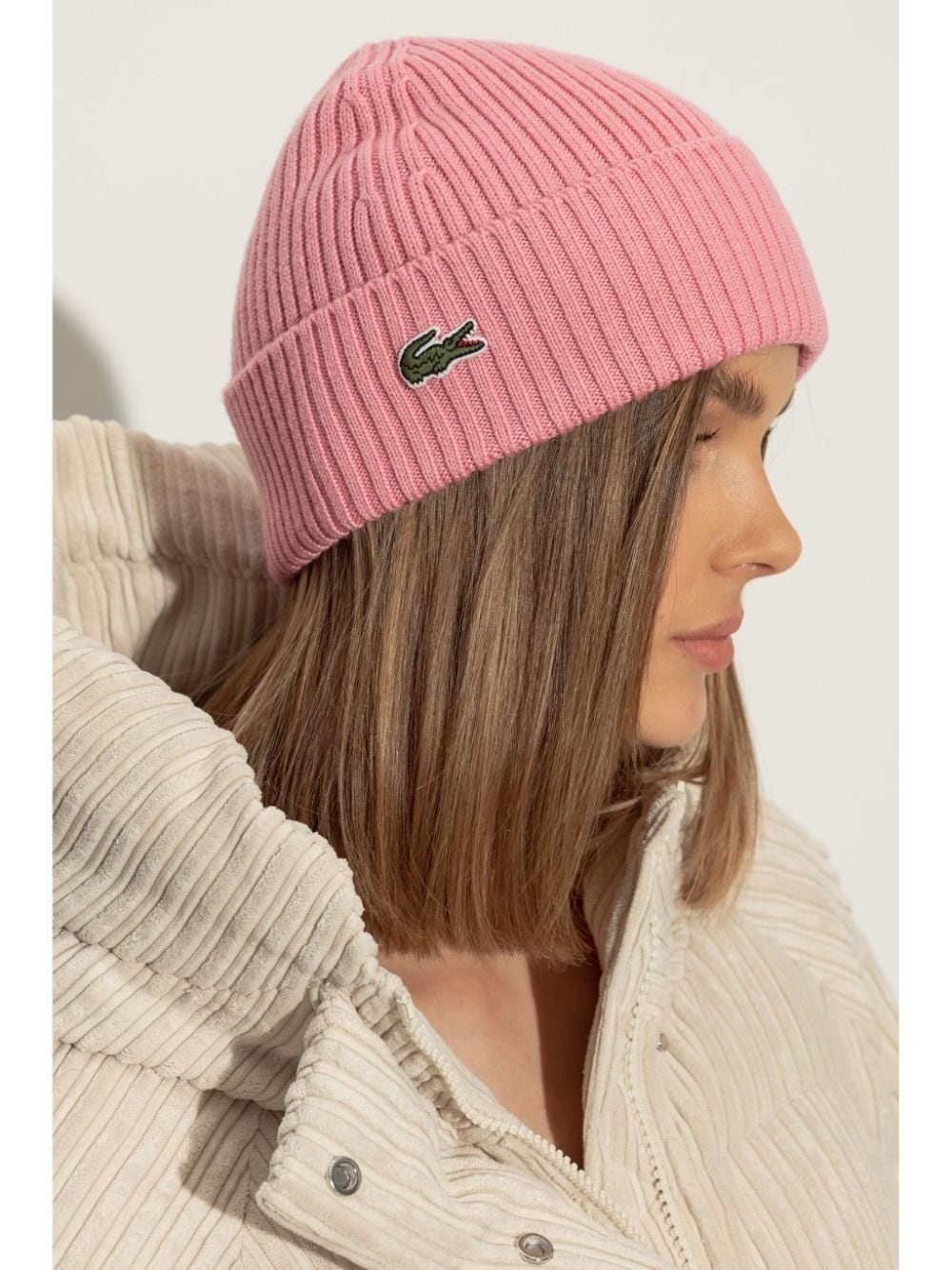 logo-embroidered knit hat - 2