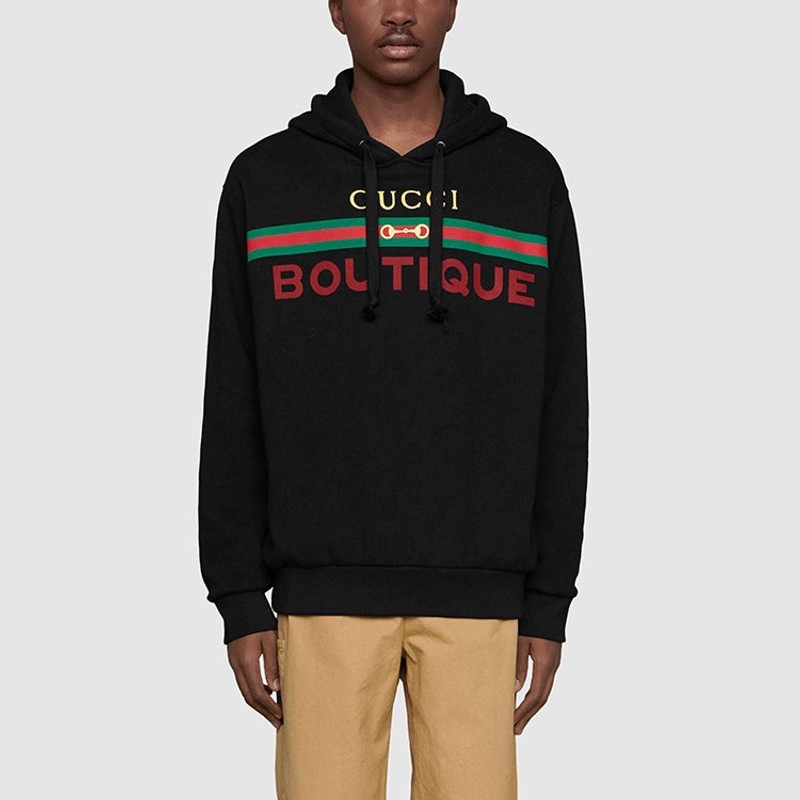 GUCCI Gucci Boutique print sweatshirt outlook