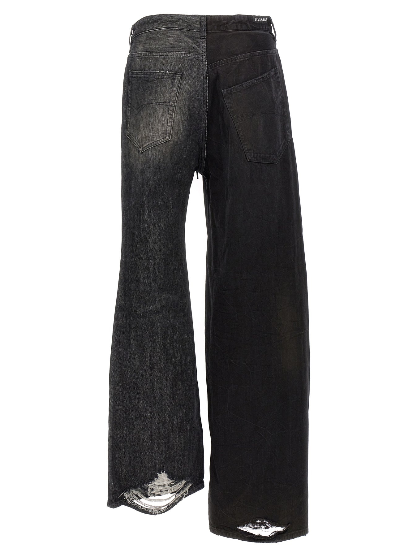 BALENCIAGA Fifty-Fifty Jeans Black | wananluxury | REVERSIBLE