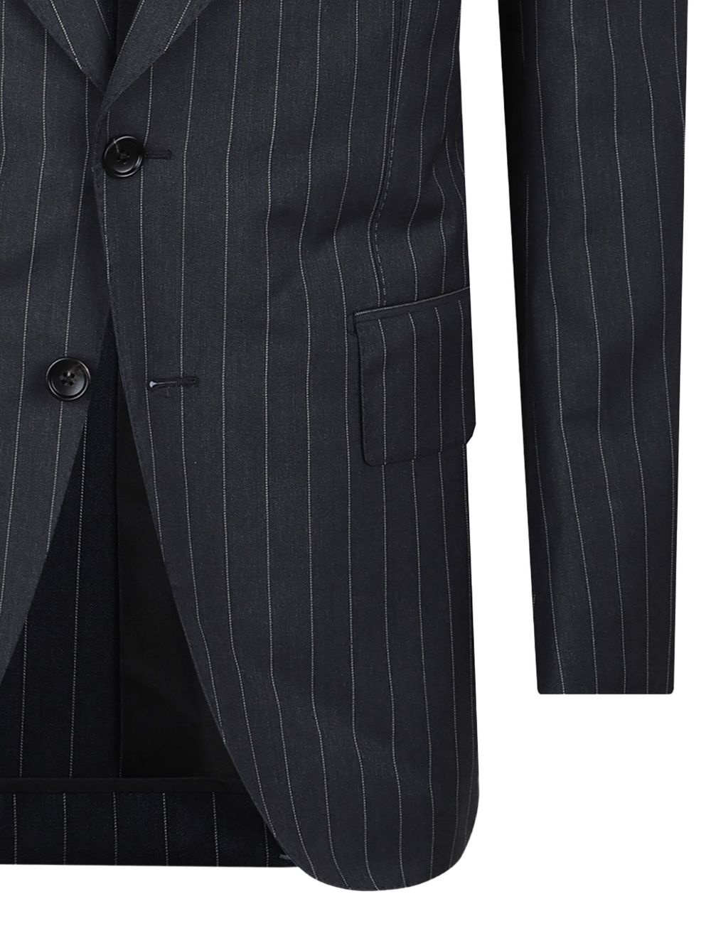 pinstripe-pattern blazer - 4
