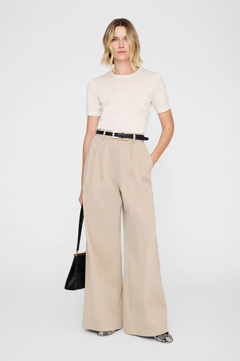 ANINE BING Lou Trouser - Beige outlook