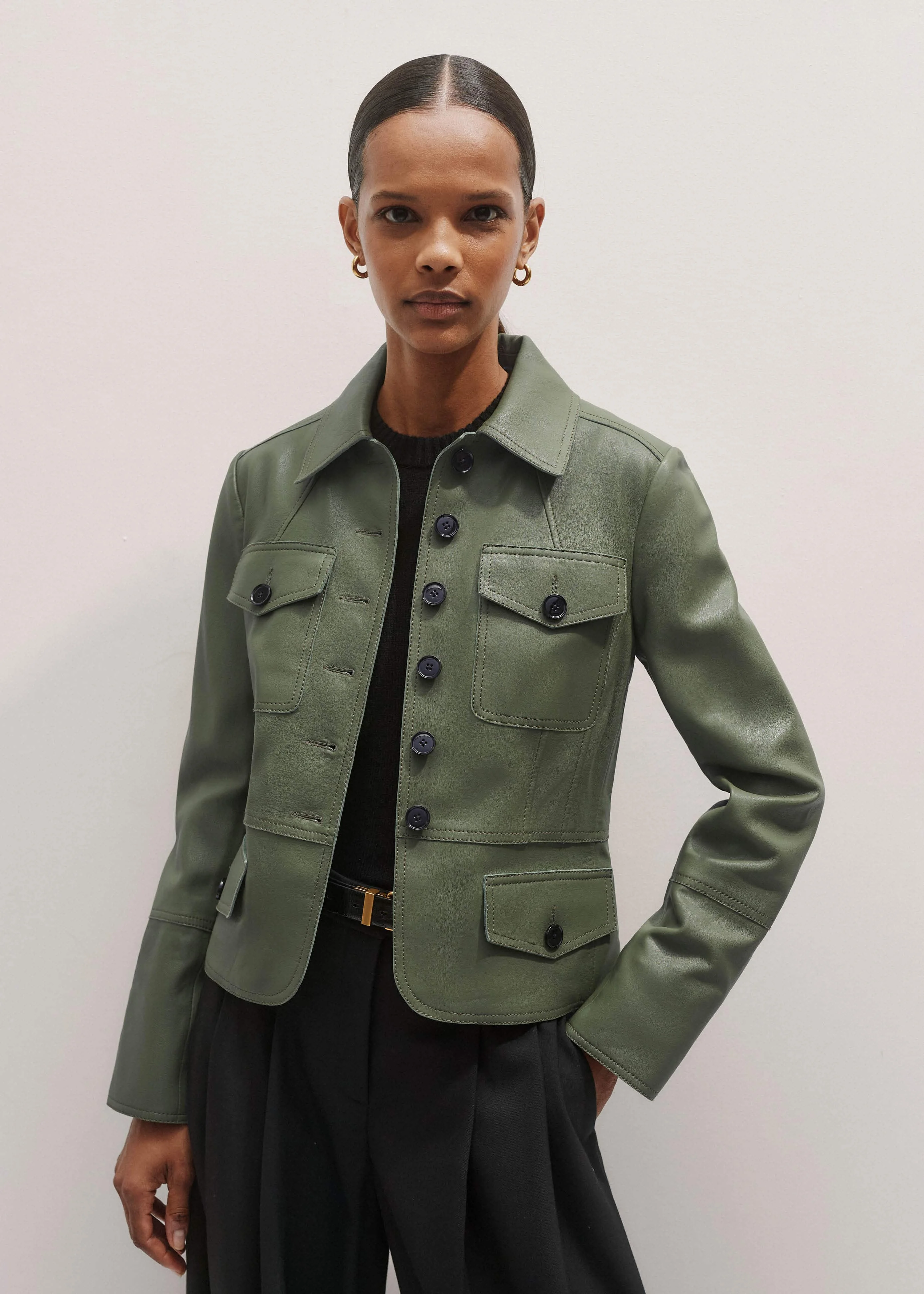Fitted Military Jacket - 1