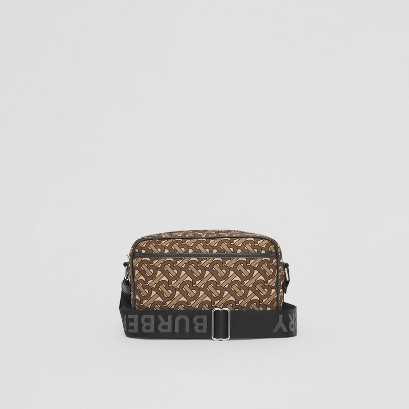 Geometric and Monogram Print Nylon Crossbody Bag 8