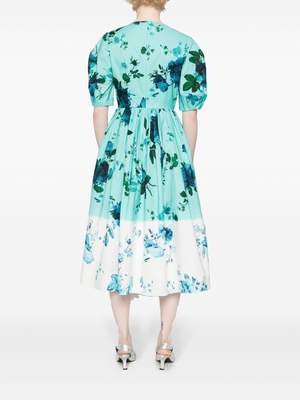 floral-print midi dress - 4