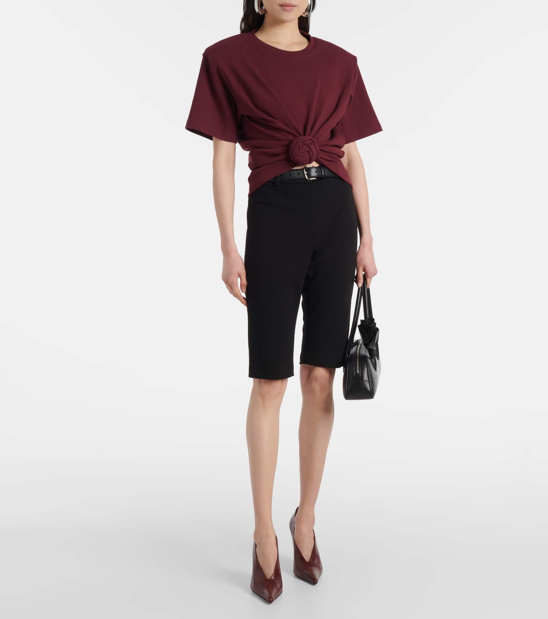 Mid-rise biker shorts - 2
