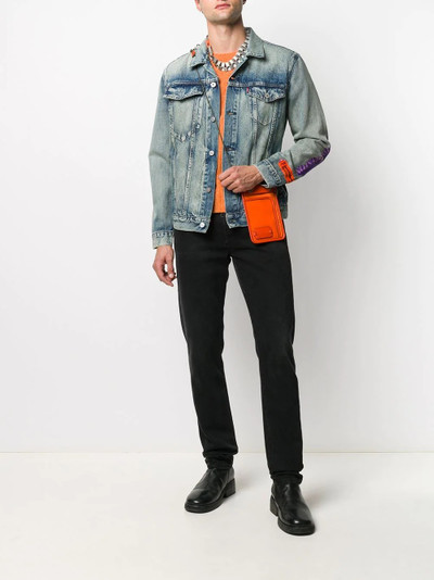 Heron Preston denim buttoned jacket outlook