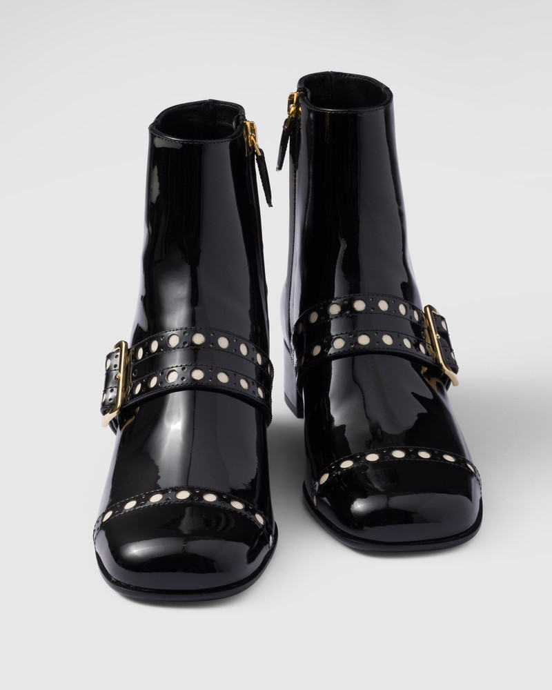 Patent leather ankle boots 6