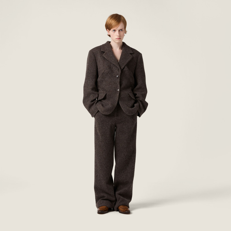 Miu Miu Light Shetland wool pants outlook