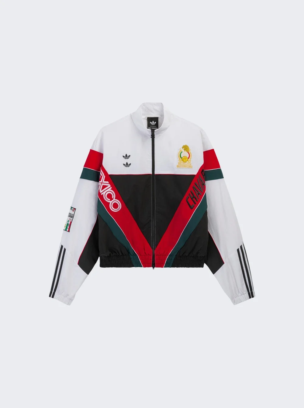 X Willy Chavarria Anthem Track Jacket White And Black - 1