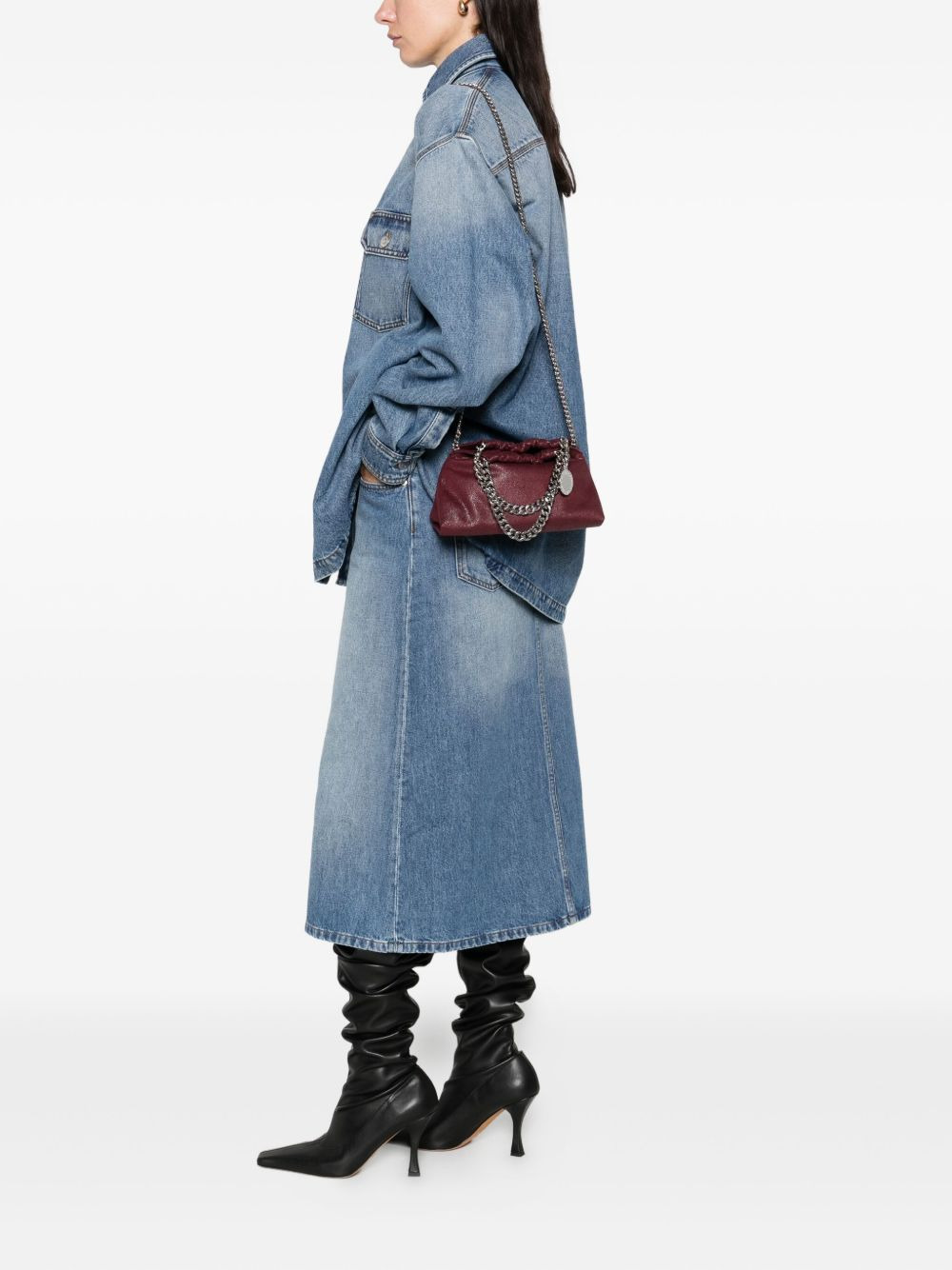 mini Falabella chain-trimmed drawstring tote bag - 2