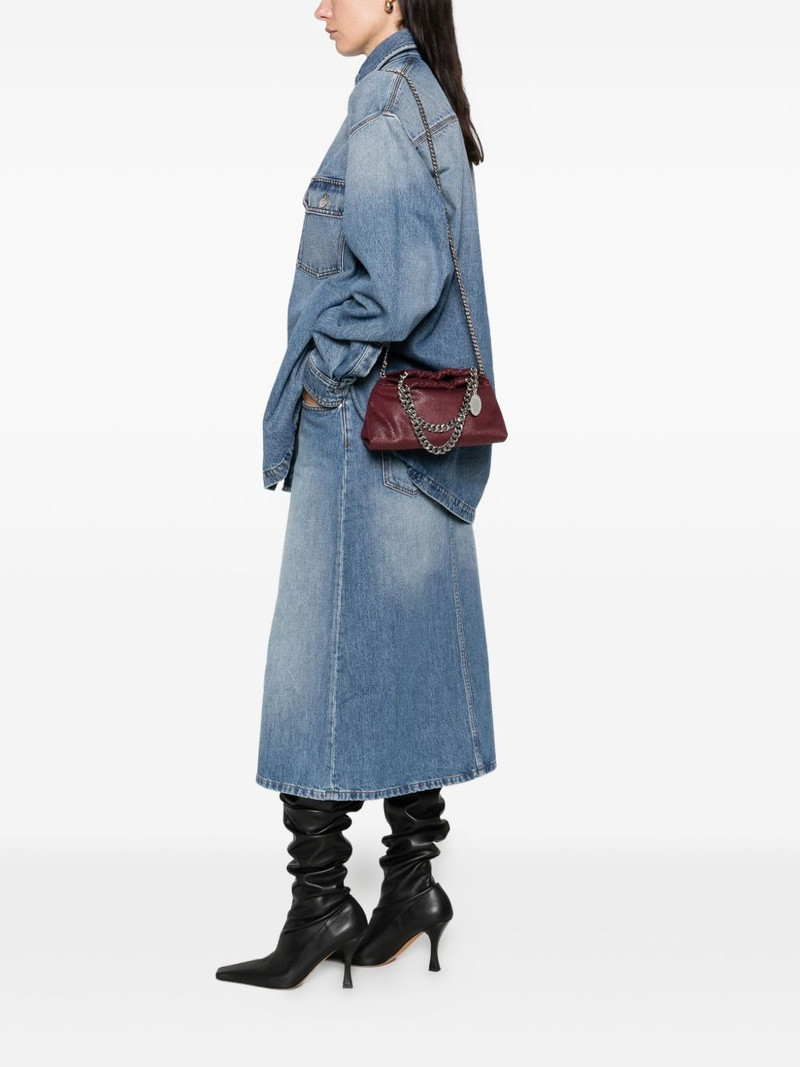 Stella McCartney mini Falabella chain-trimmed drawstring tote bag outlook