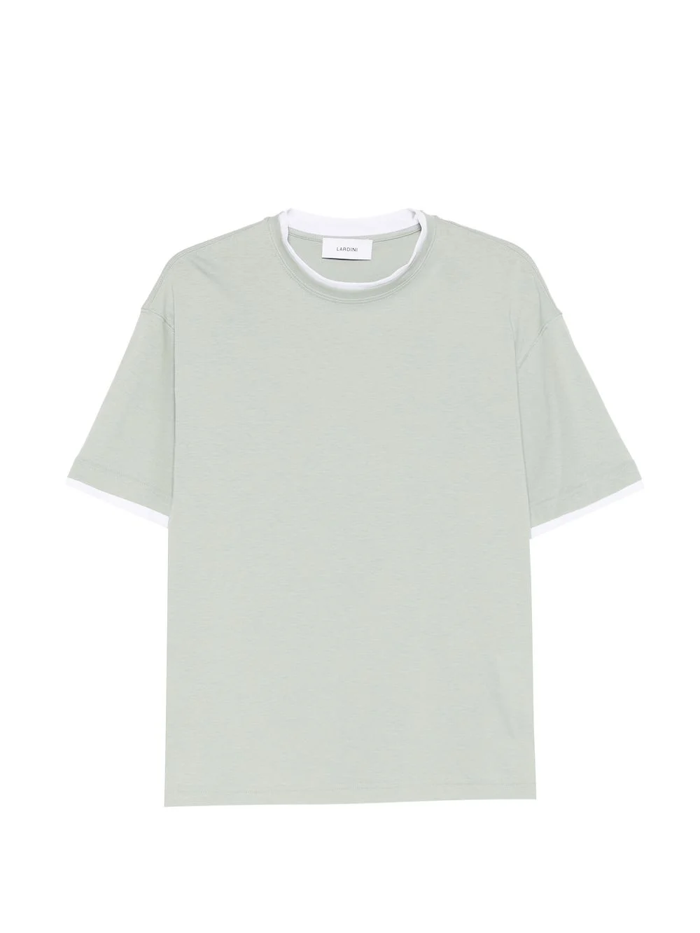contrast-trim T-shirt - 1