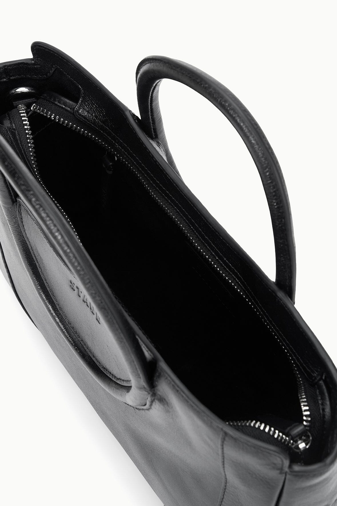 STAUD MAUDE MINI SATCHEL BAG BLACK - 5