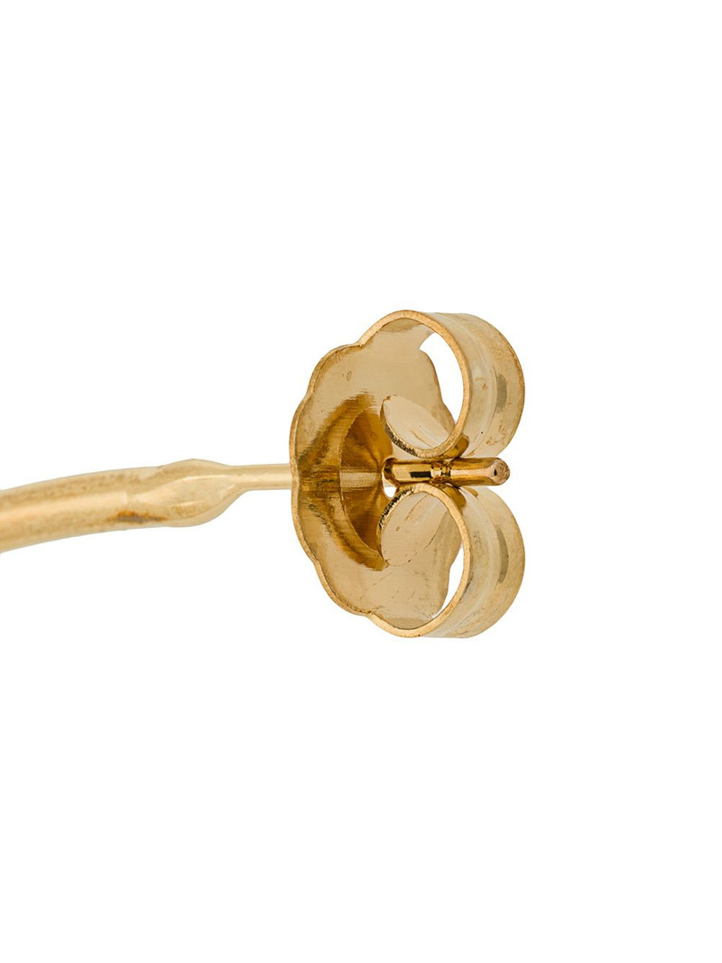 oversized single hoop earring 4
