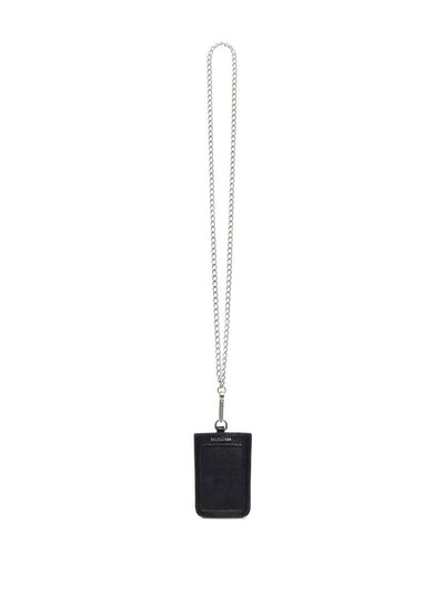 BALENCIAGA Hourglass card-holder necklace outlook