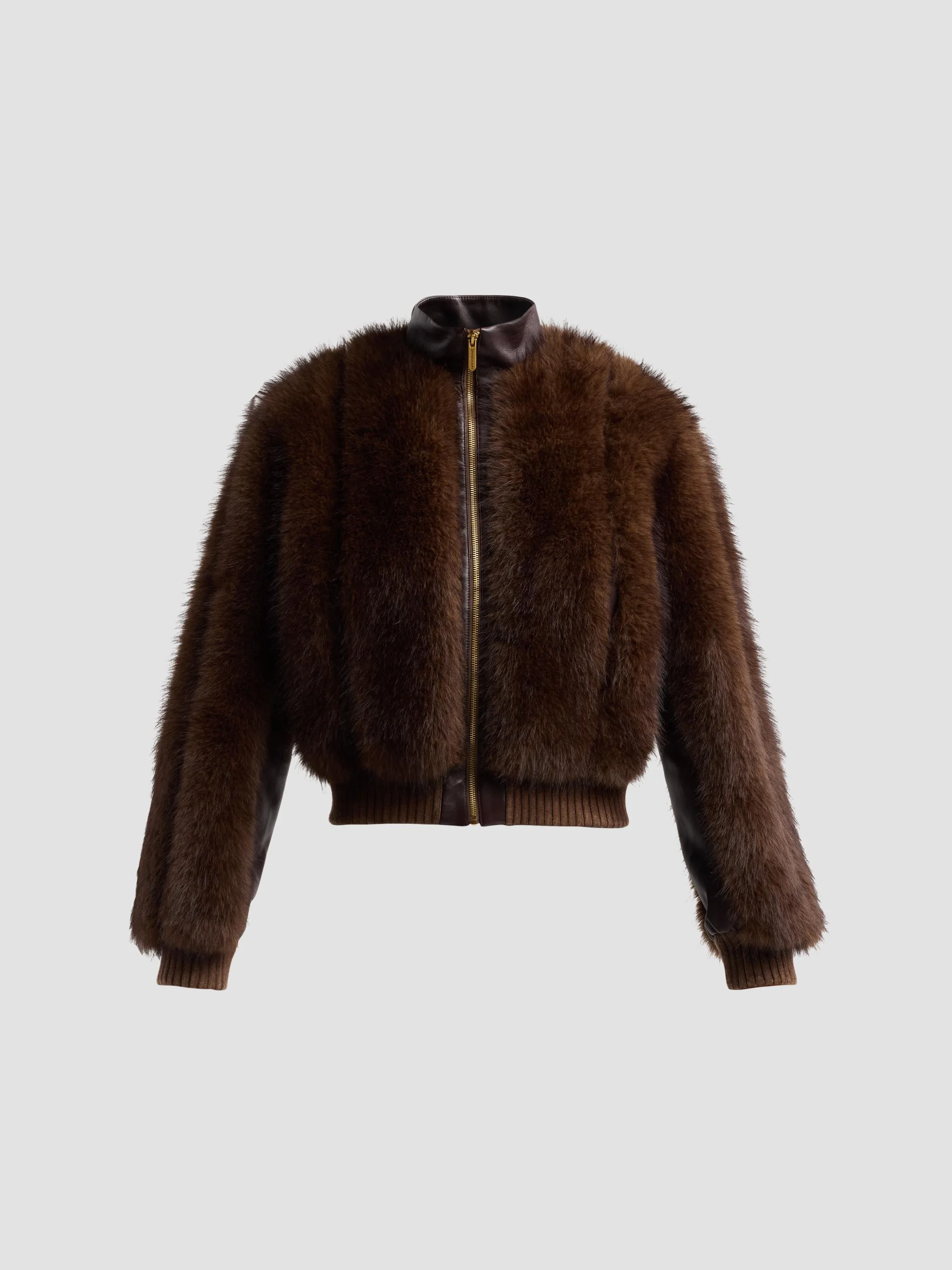 Women's Valiant Faux Fur Jacket - Brown - 1