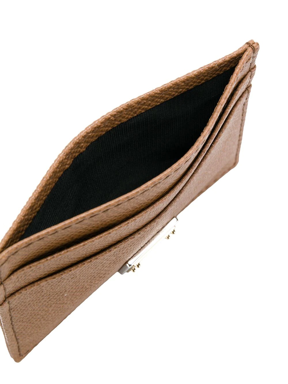 logo-tag leather card holder - 5