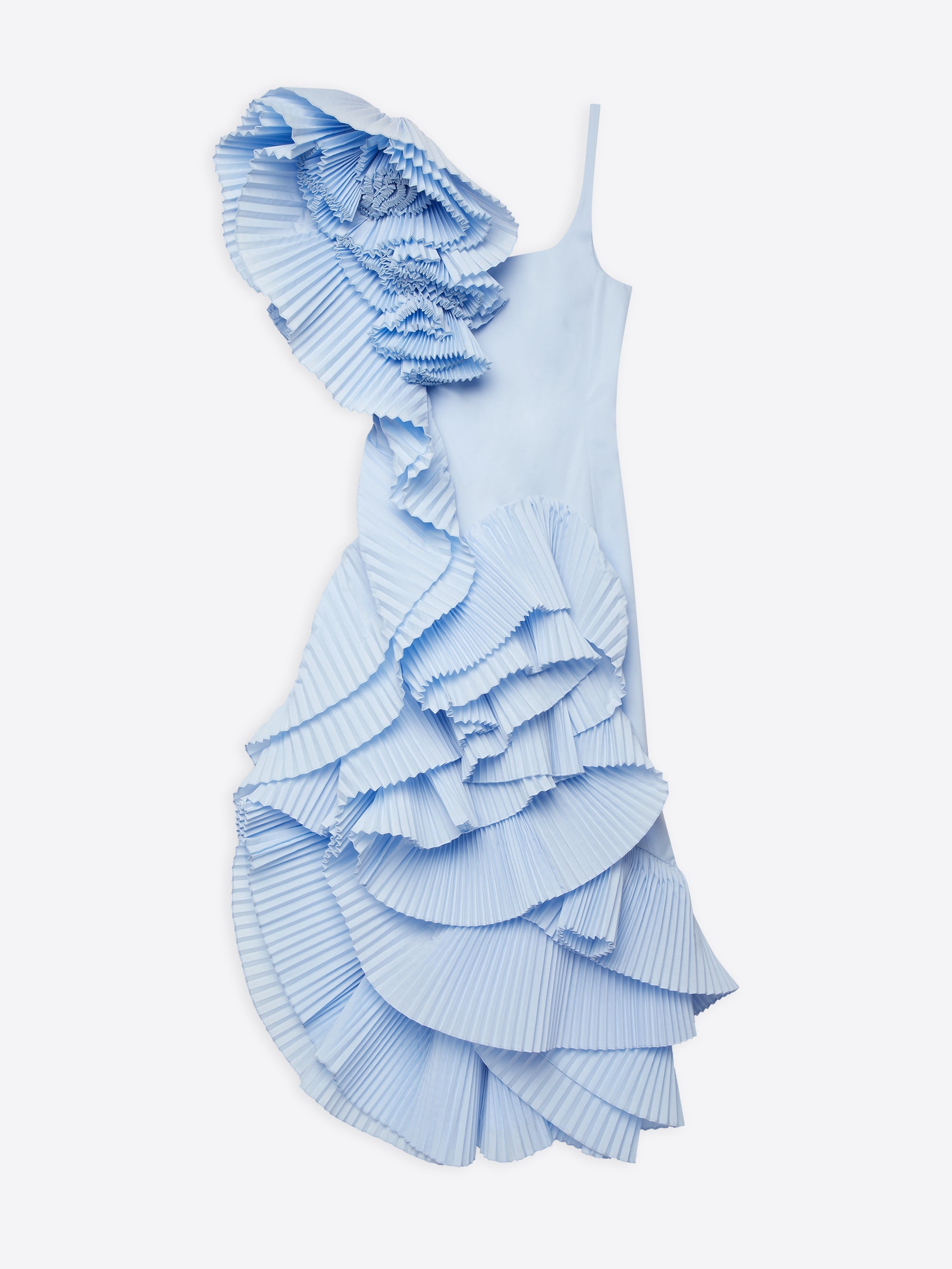 DRAPED PLEATED DRESS - 1
