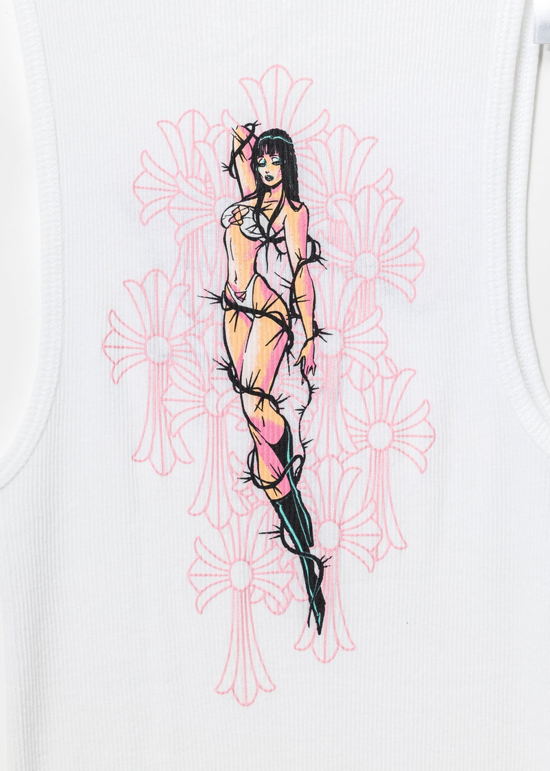 White Chrome Hearts X Deadly Doll Tank Top 4