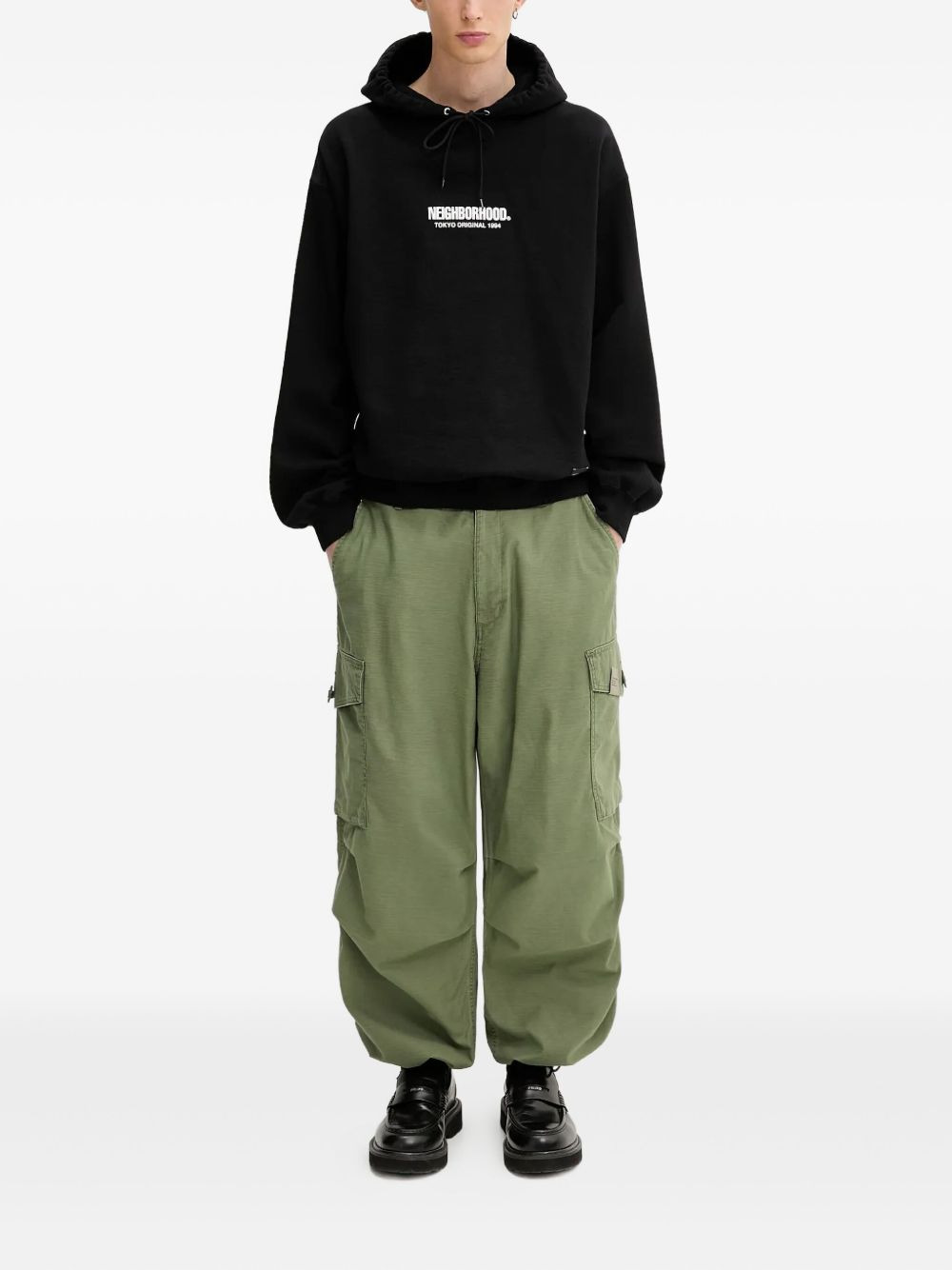 logo-detailed hooded sweatshirt - 2
