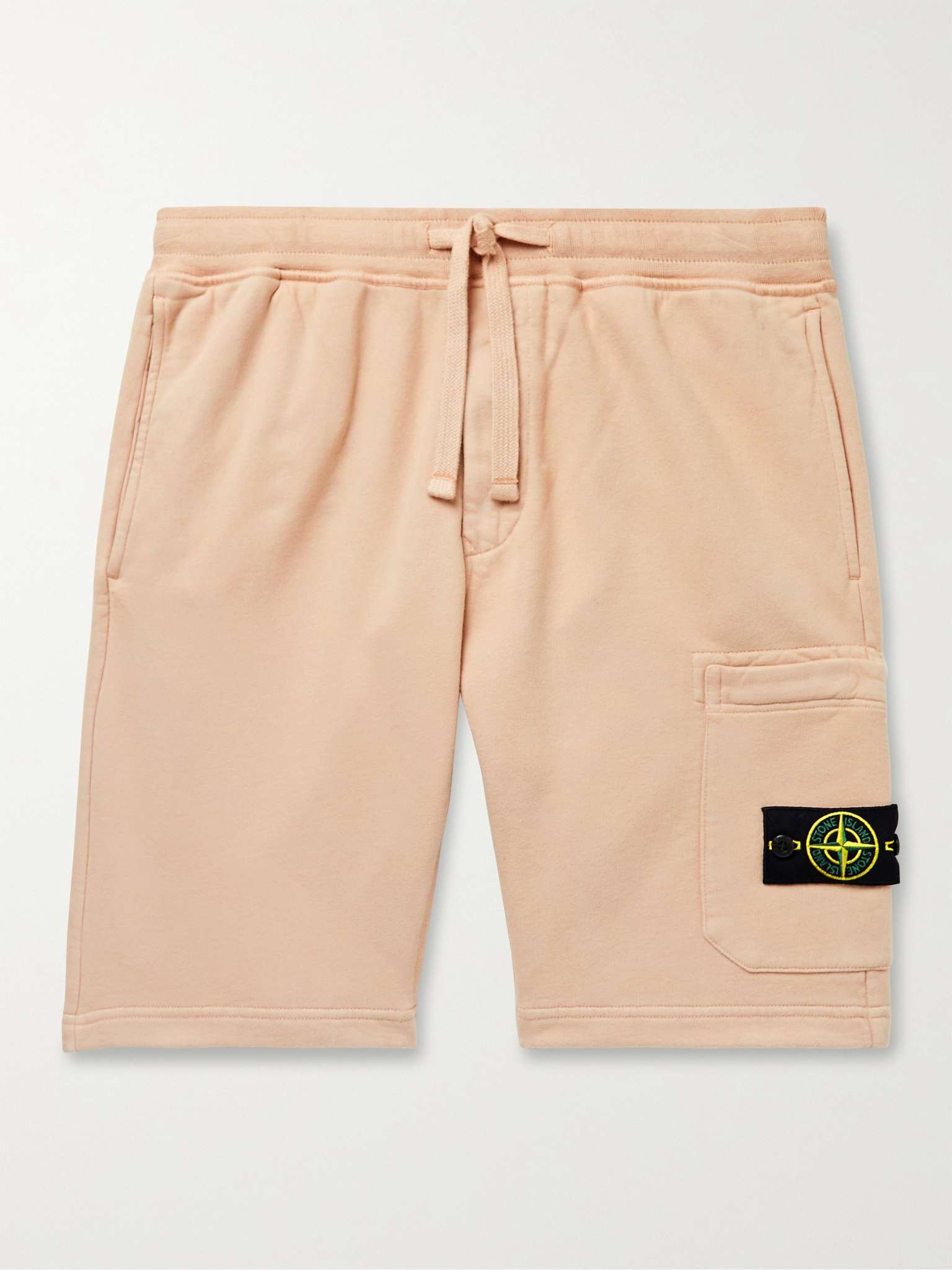 Logo-Appliquéd Cotton-Jersey Drawstring Shorts - 1