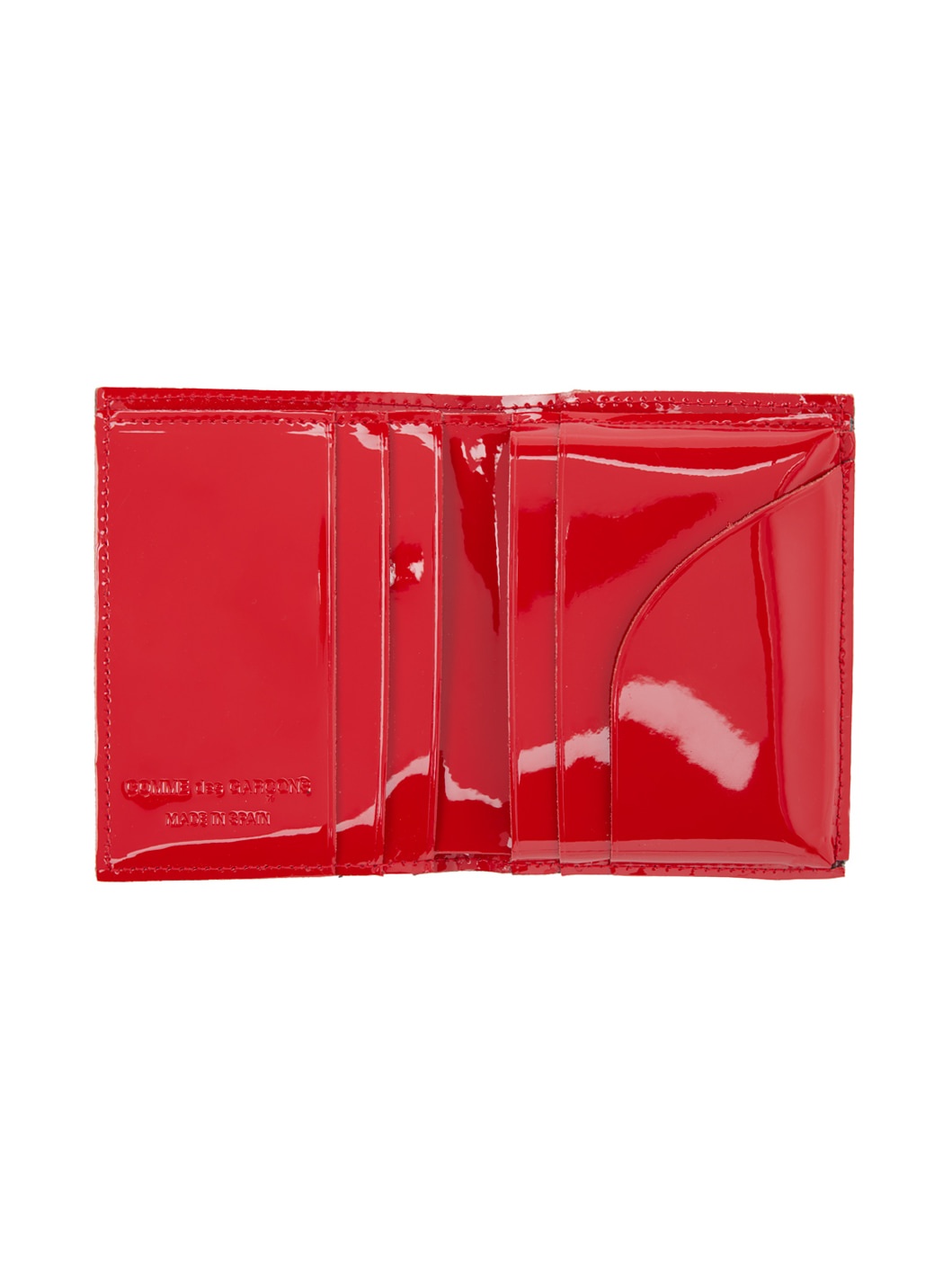 Red Reversed Hem Wallet - 3