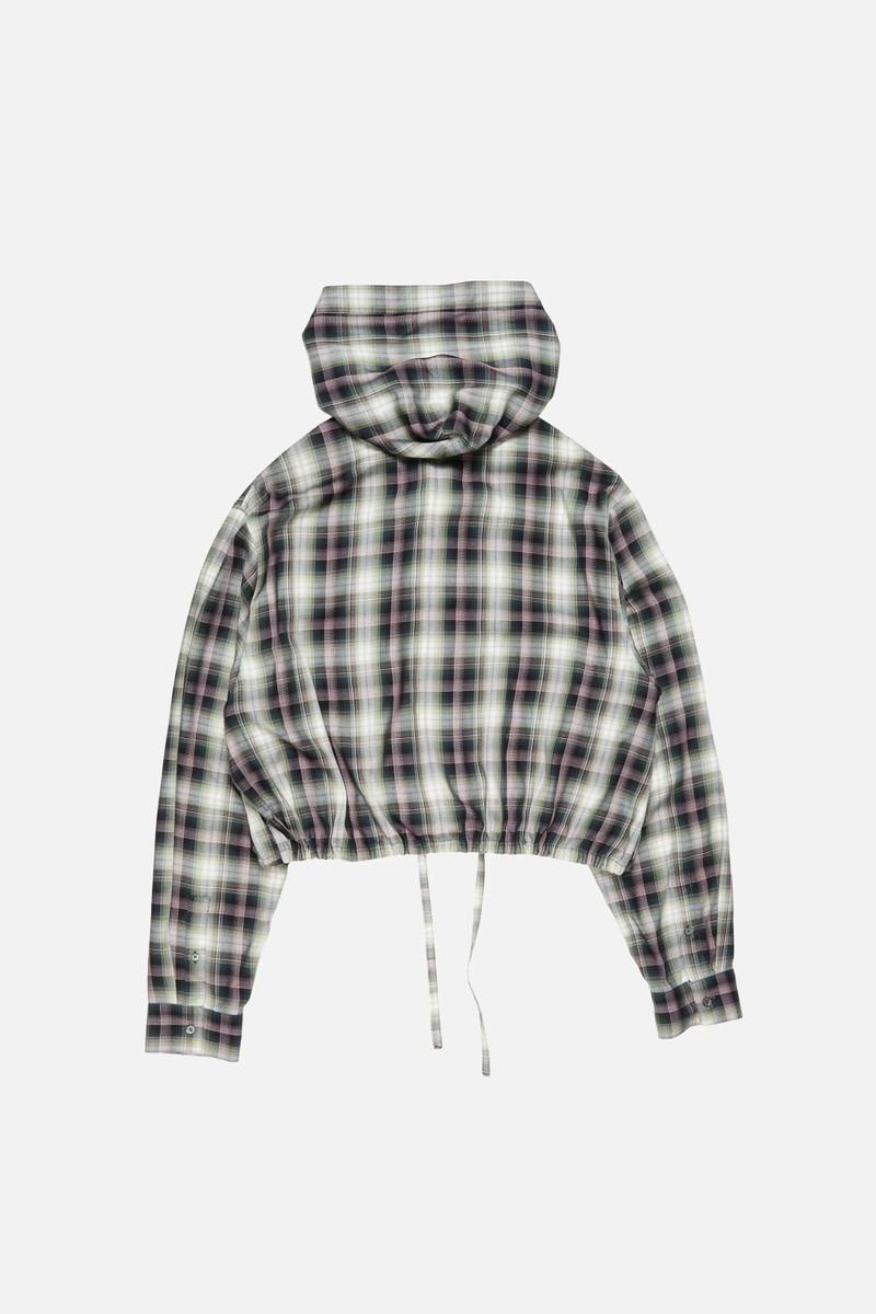 Hooded overshirt - Black/green 6