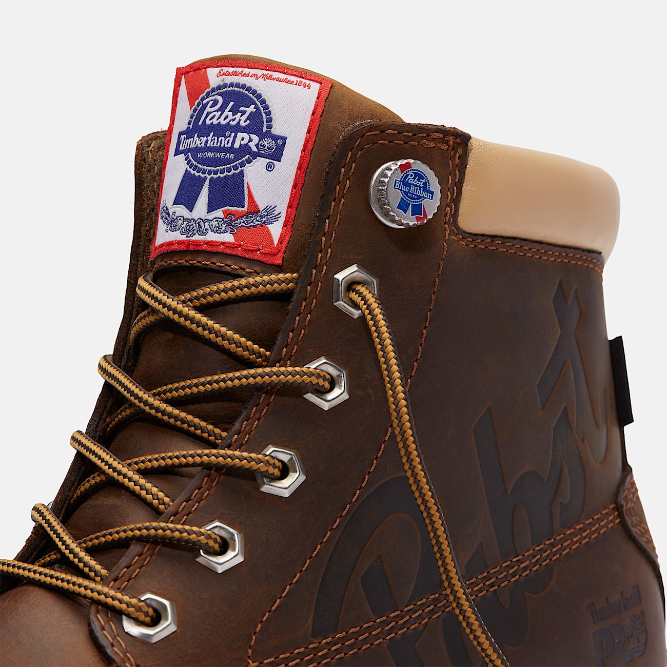Men's Timberland PRO® and Pabst Blue Ribbon Gridworks 6" Soft Toe Waterproof Work Boot - 11