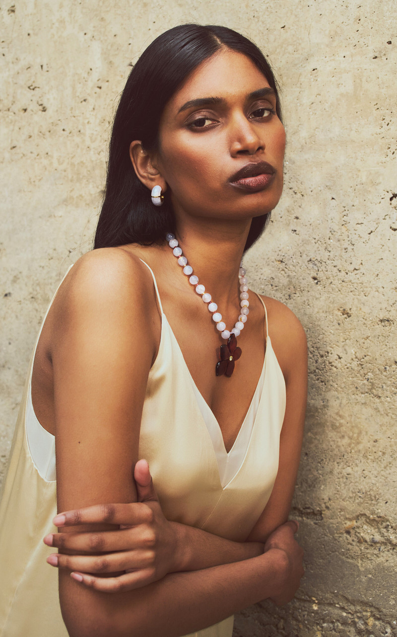 LIZZIE FORTUNATO Zellige Hoops In Blue Lace blue outlook