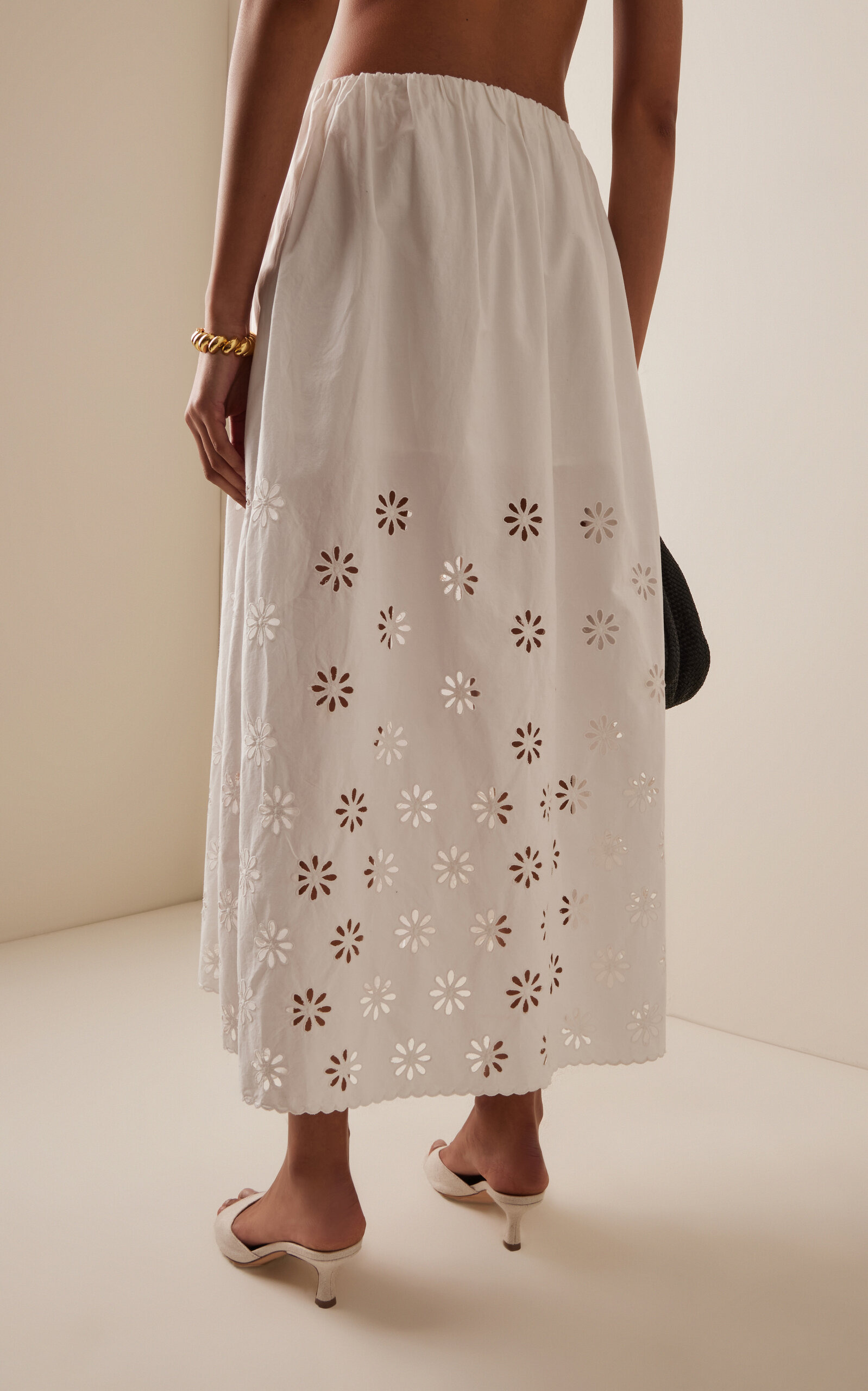 Exclusive Riviera Cecilia Cotton Maxi Skirt white - 4