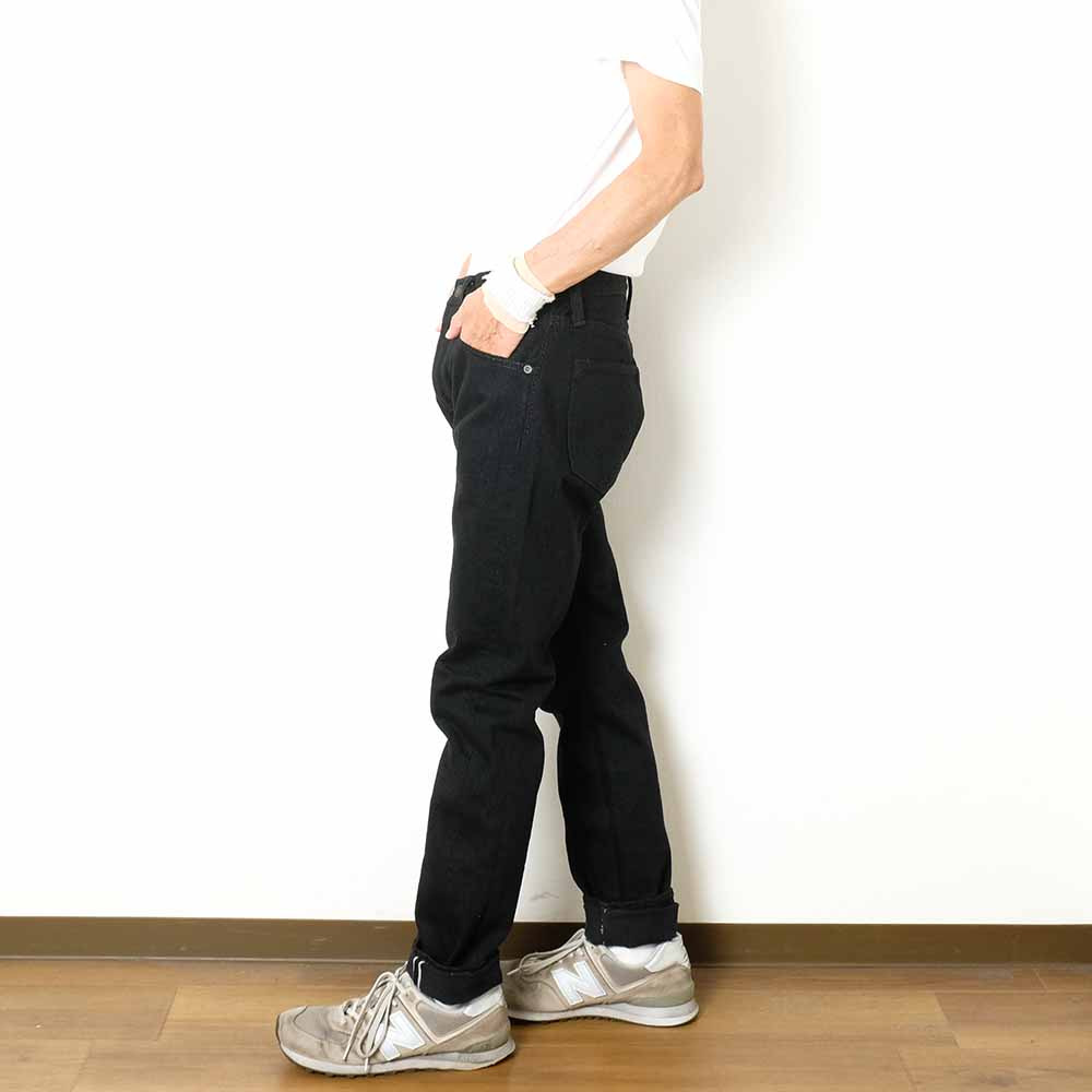 14oz. Double Black Denim - Relaxed Tapered - XX-019-BK - 12