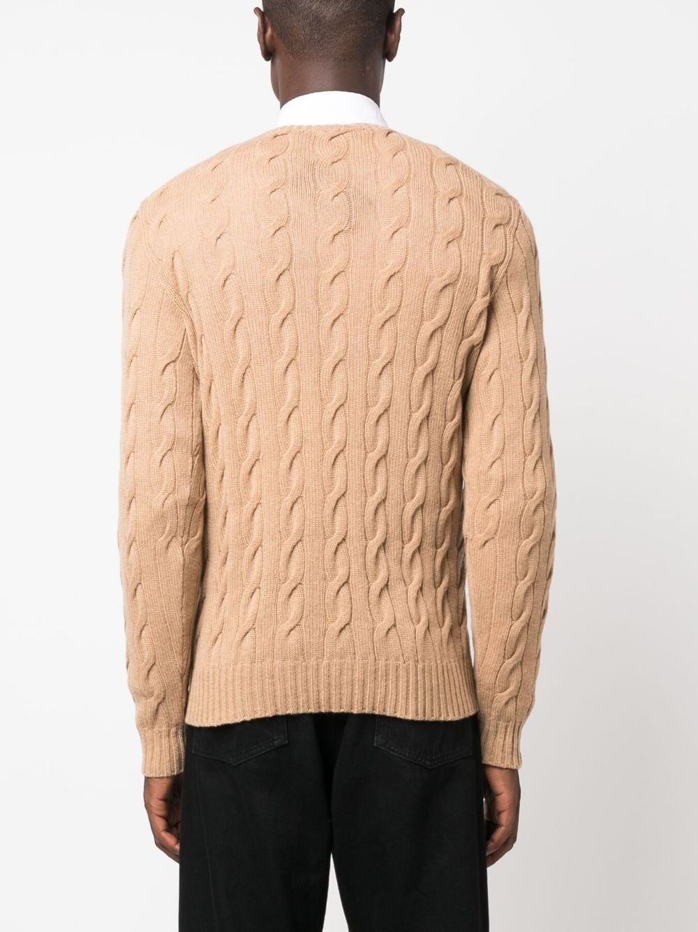 cable-knit cashmere jumper - 4