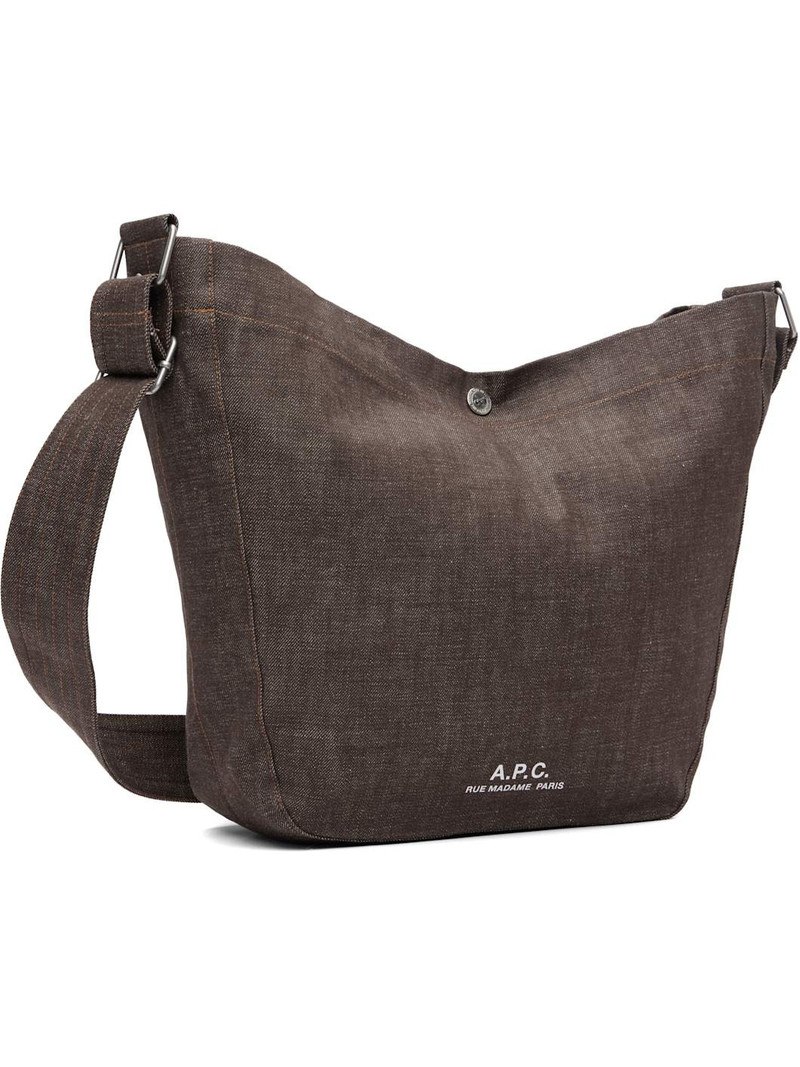 A.P.C. Brown Journal Satchel outlook