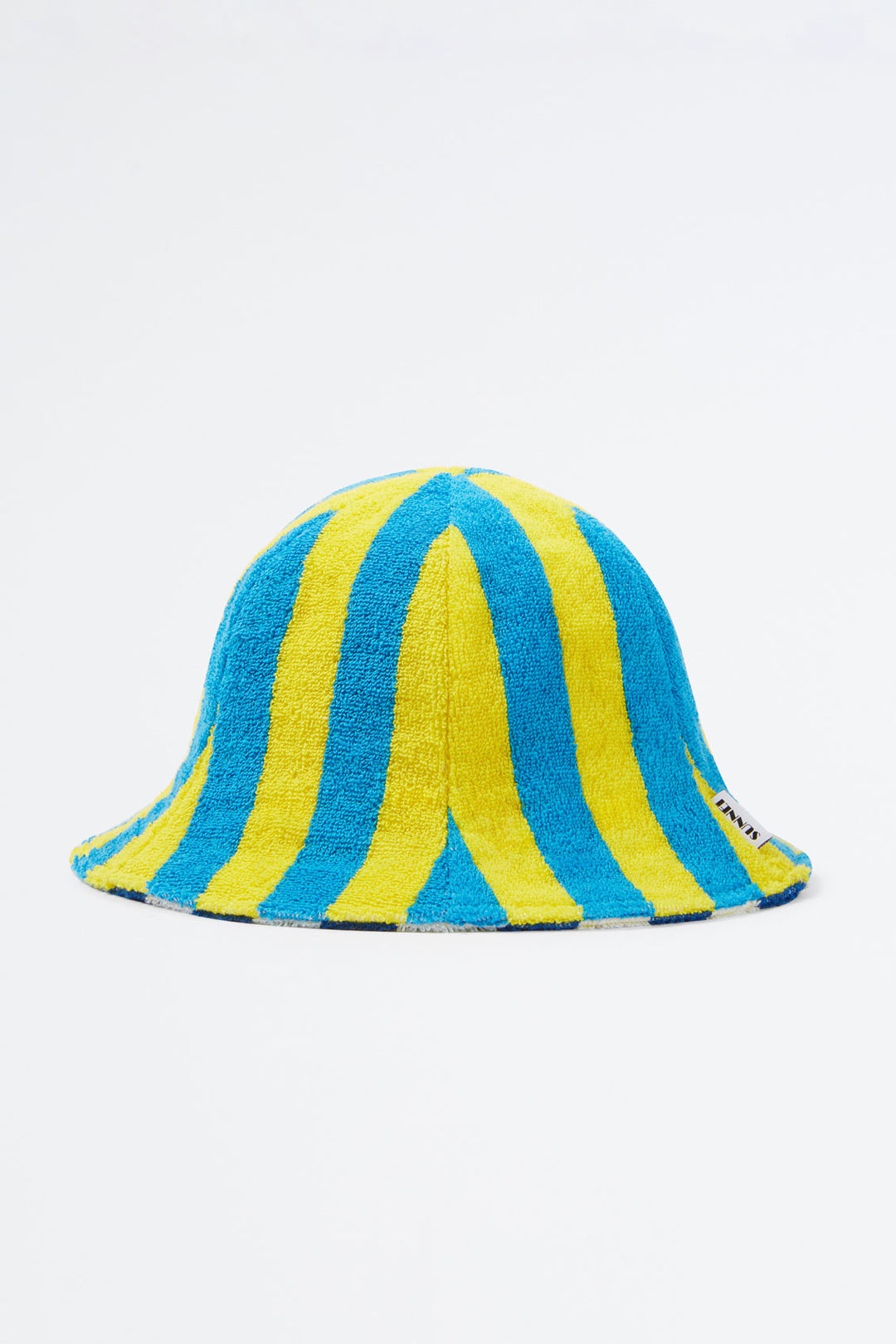 YELLOW & AZURE STRIPED COTTON HAT - 2