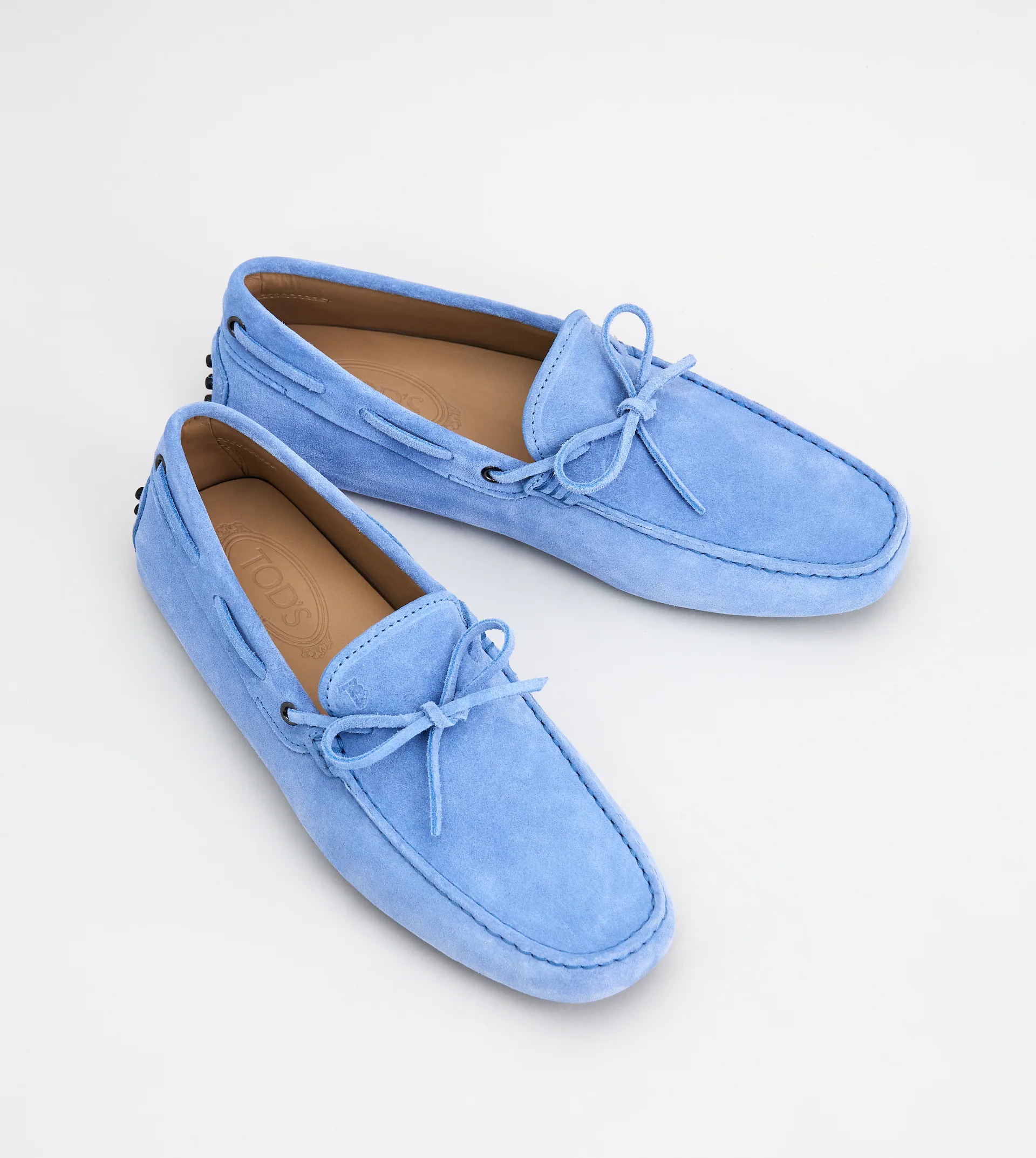 GOMMINO DRIVING SHOES IN SUEDE - LIGHT BLUE - 2