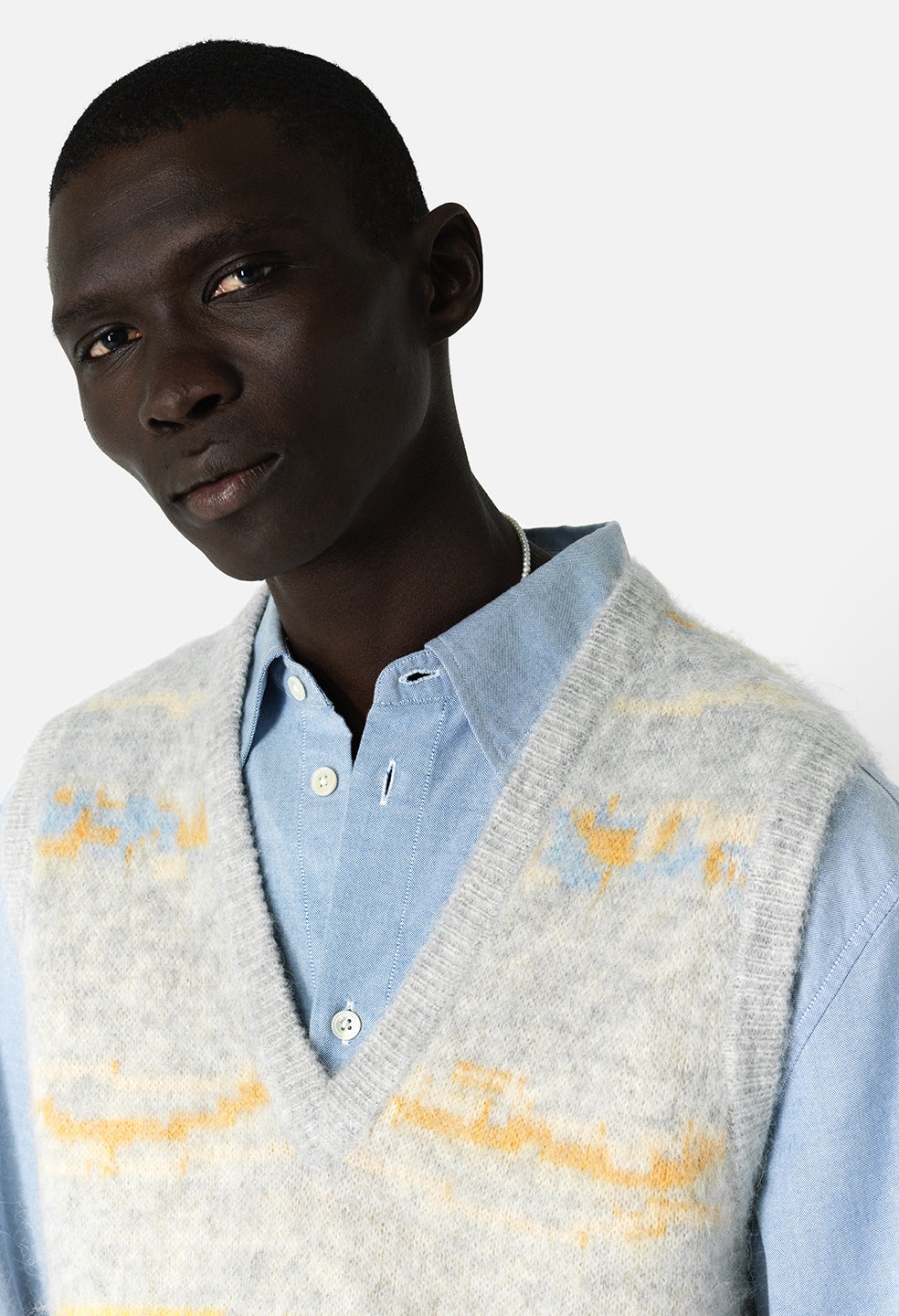MOHAIR JACQUARD VEST - 6