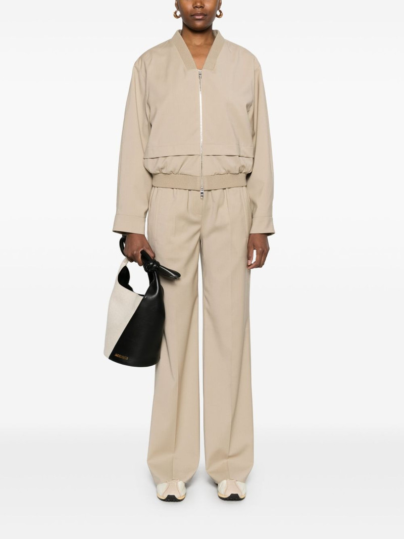 BOSS layered-effect jacket outlook