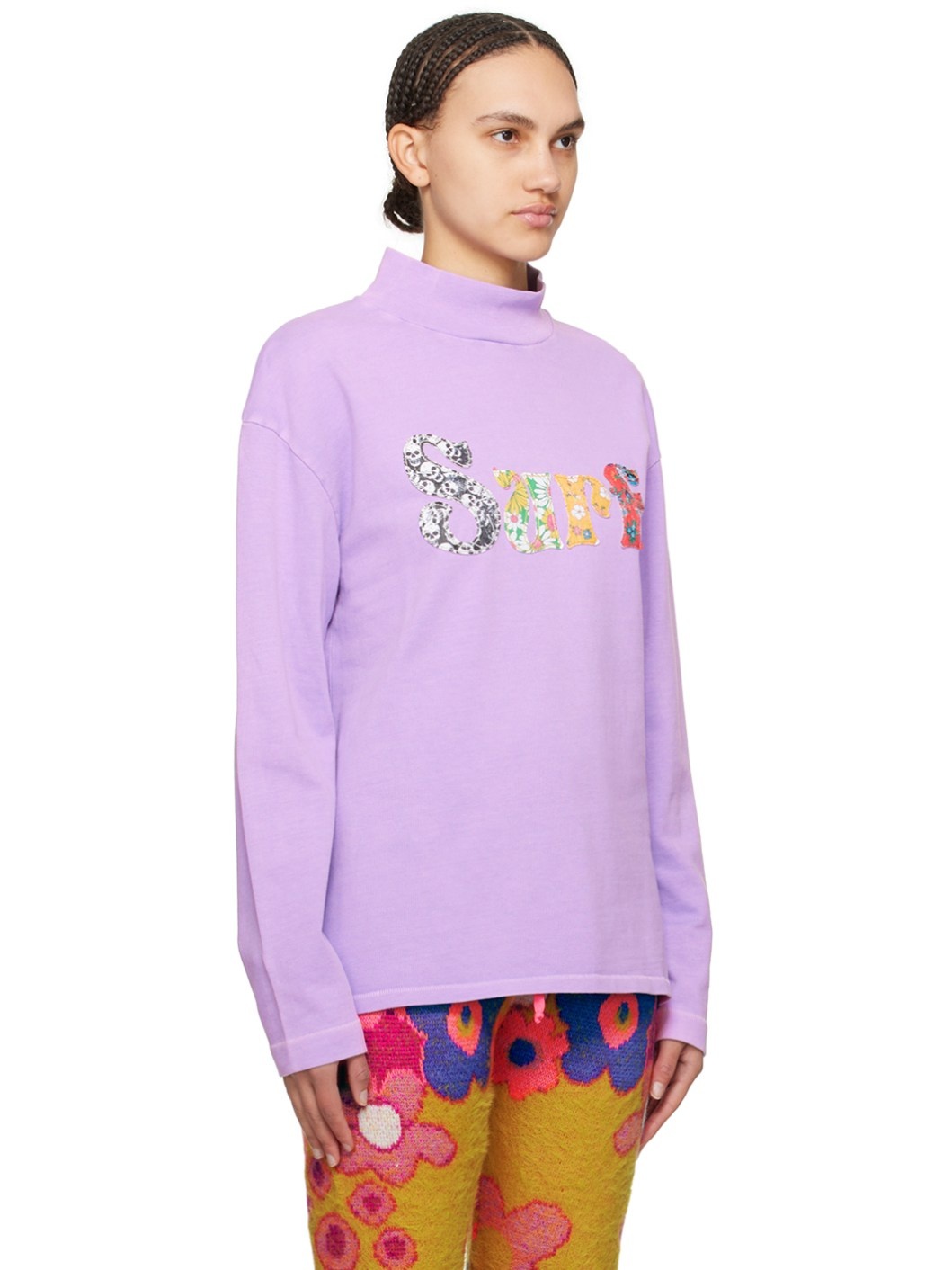 Purple 'Surf' Long Sleeve T-Shirt - 2