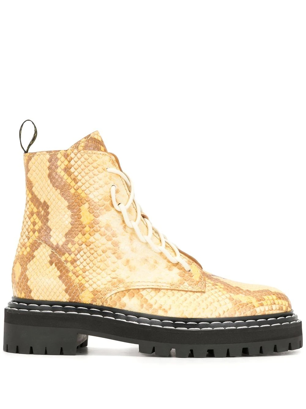 snakeskin-effect ankle boots - 1