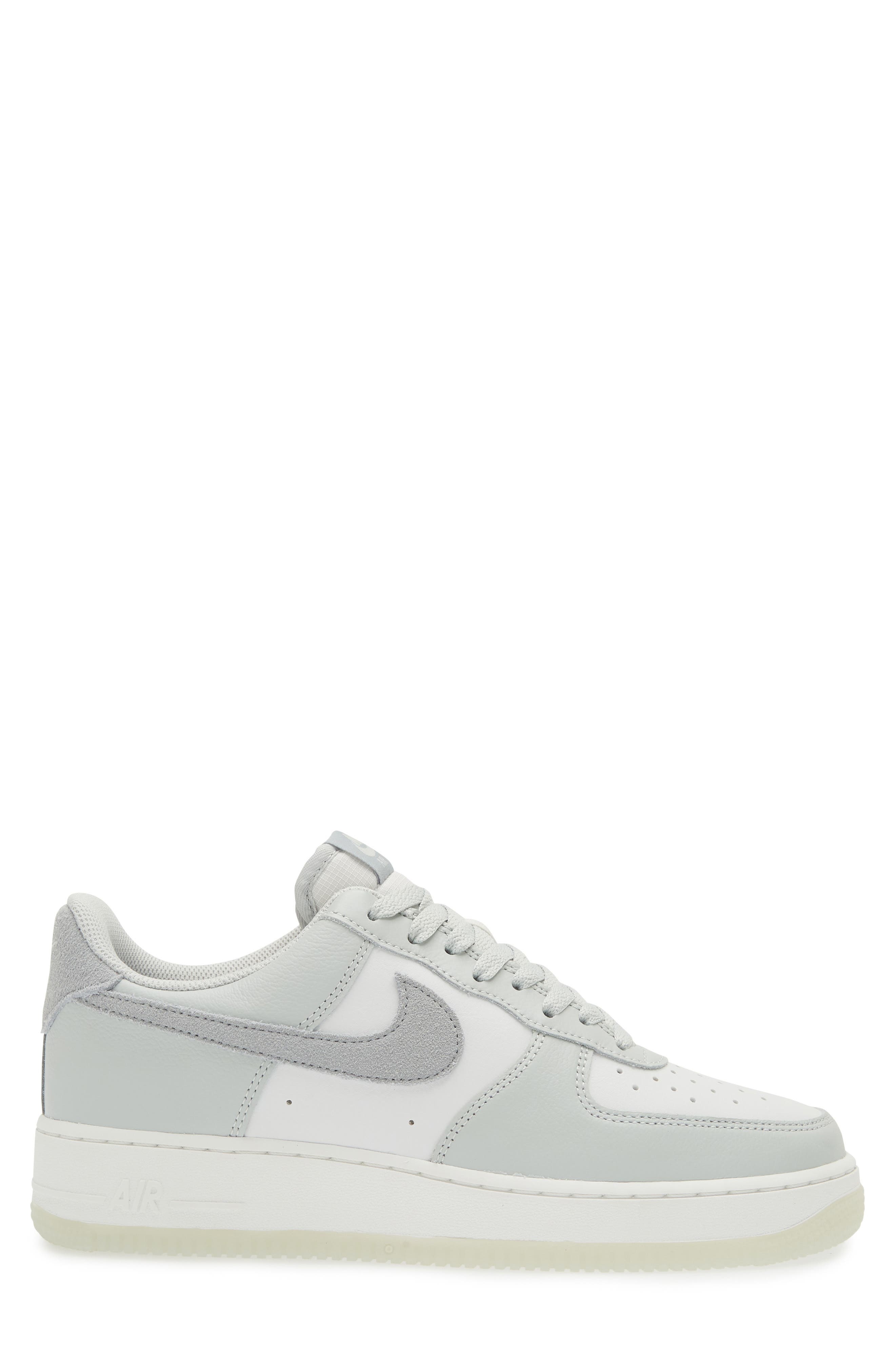 Nike Air Force 1 '07 Sneaker in Silver/Light Pumice/White at Nordstrom - 3