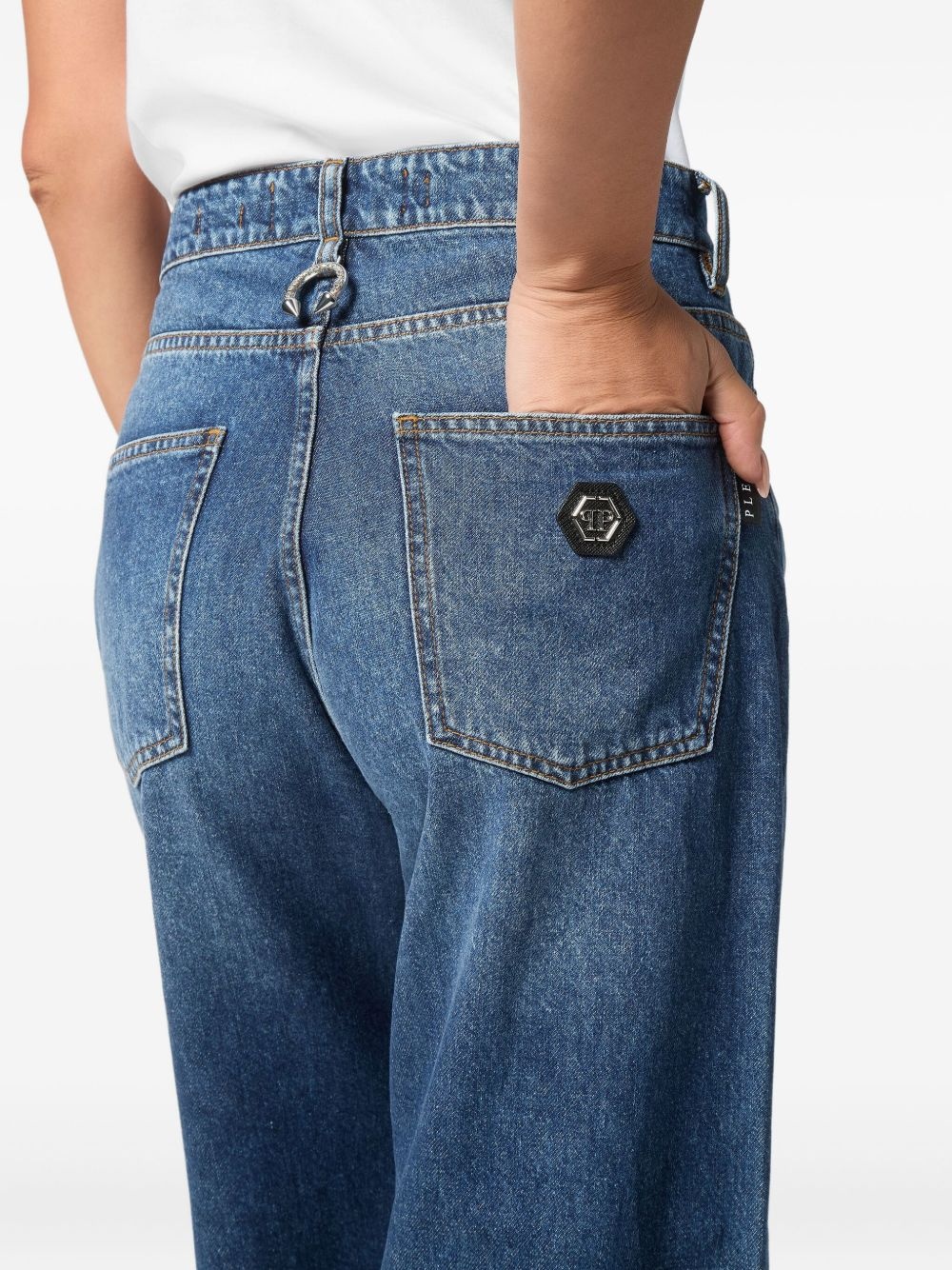wide-leg jeans - 4