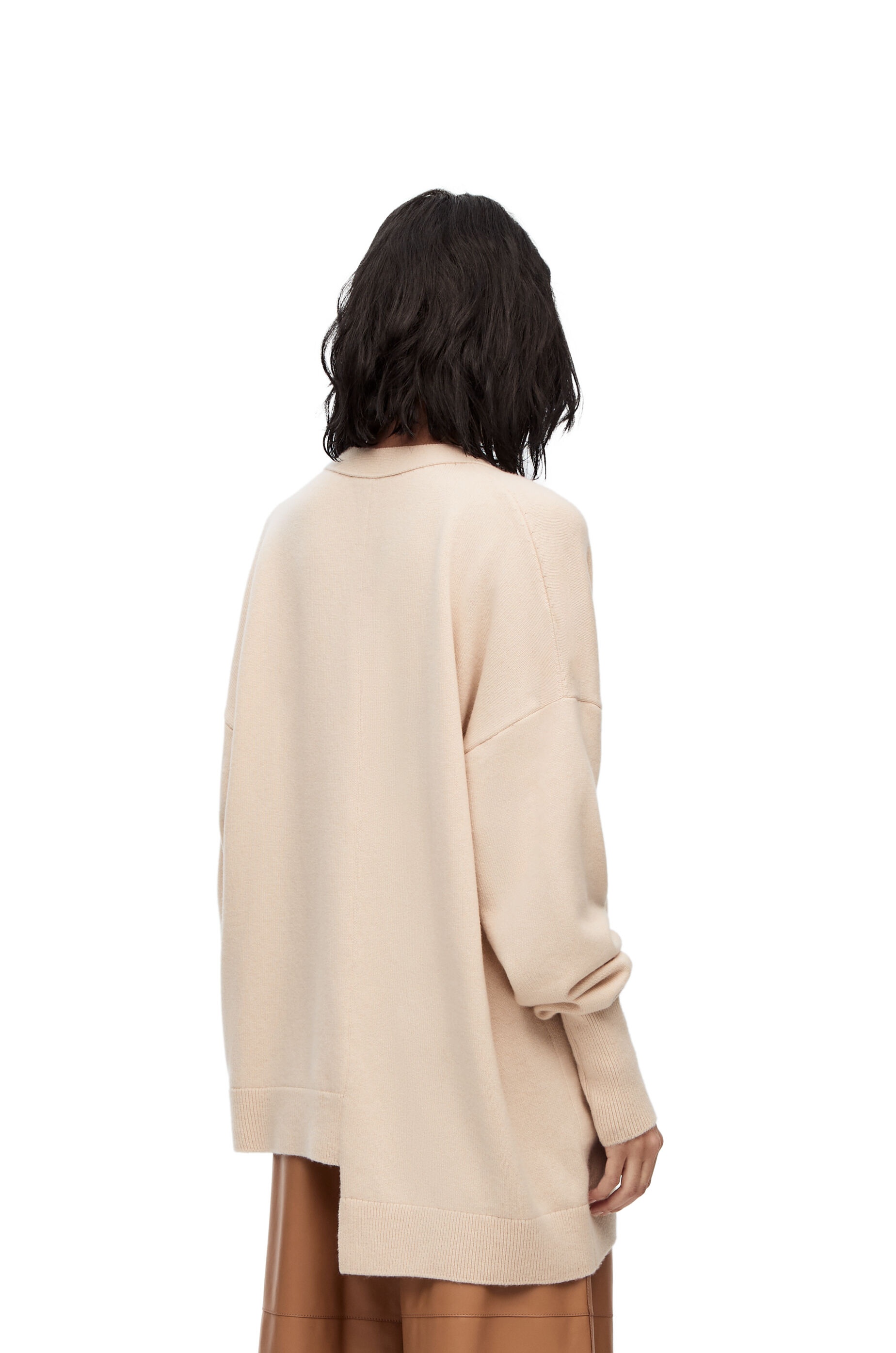 Asymmetric cardigan in cashmere - 4