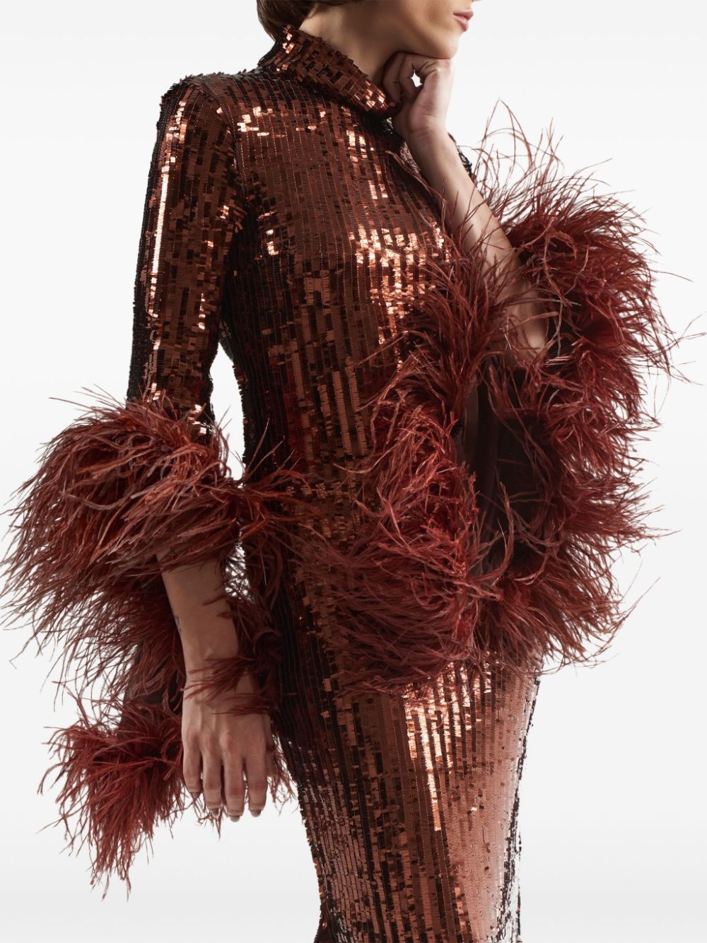Del Rio Disco sequinned midi dress - 4